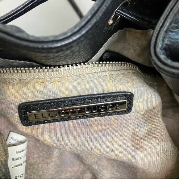 Elliott Lucca Leather Bucket Bag in Black One Size Purse - Picture 11 of 13